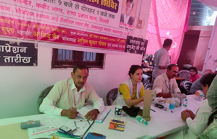 Eye Screening camp at Kabir Nagar Delhi